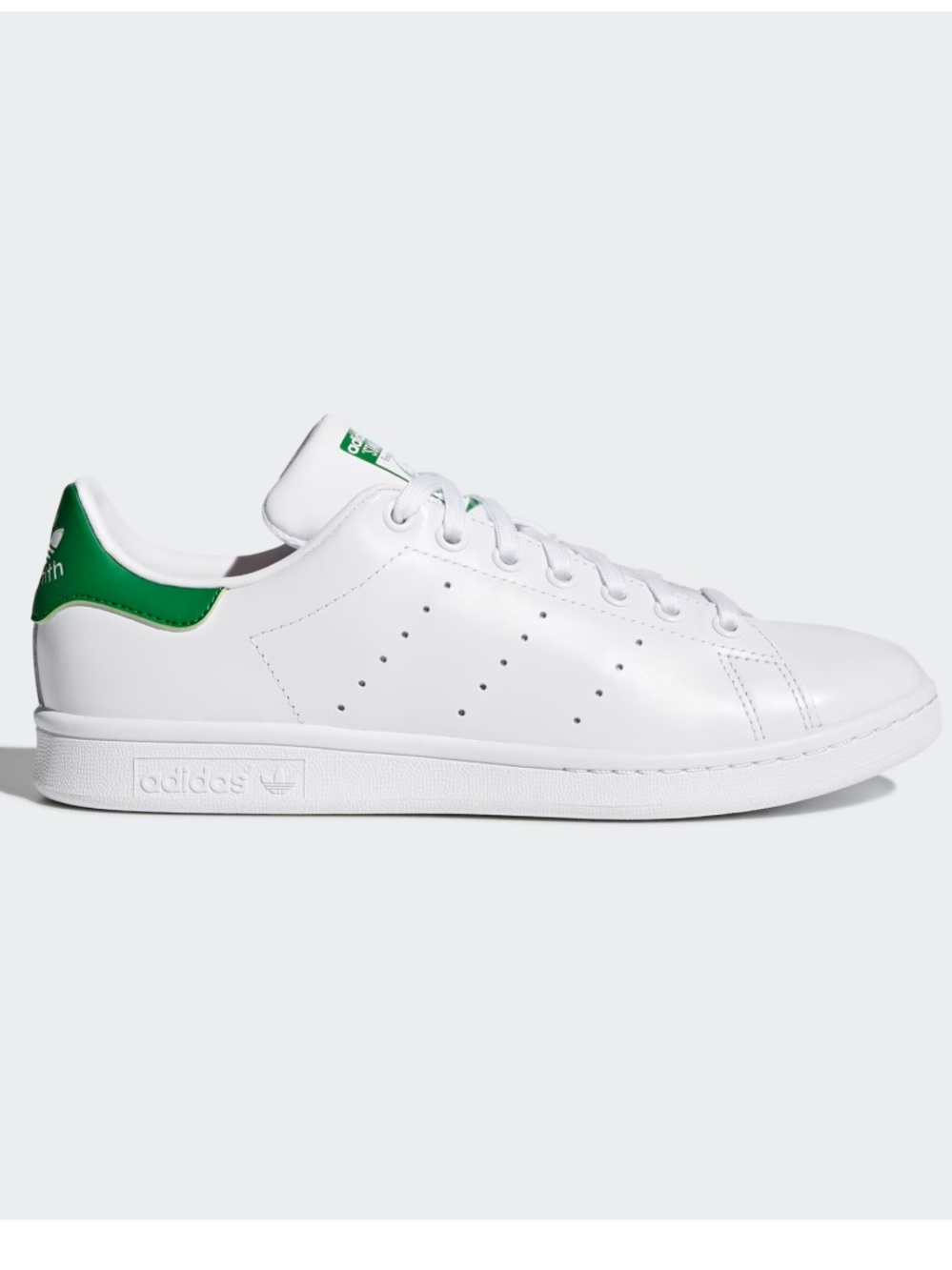 Adidas Stan Smith Sneakers — White with Green Heel